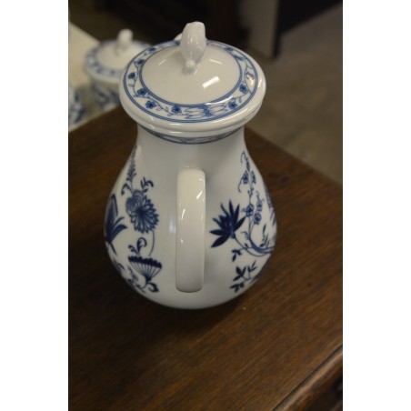 (n-4666/6) Wellco Krefeld Porzellan, Echt Kobalt sibulamustriga kann