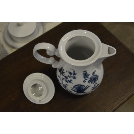 (n-4666/6) Wellco Krefeld Porzellan, Echt Kobalt sibulamustriga kann