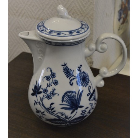 (n-4666/6) Wellco Krefeld Porzellan, Echt Kobalt sibulamustriga kann