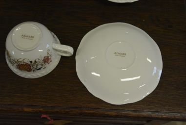 (n-4700/3) Adams Jeddo kohvitassid-taldrikud, 6tk