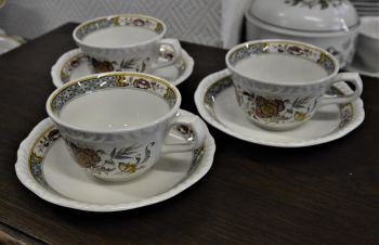 (n-4700/3) Adams Jeddo kohvitassid-taldrikud, 6tk