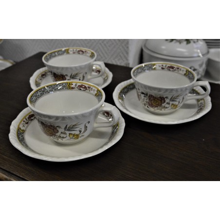 (n-4700/3) Adams Jeddo kohvitassid-taldrikud, 6tk