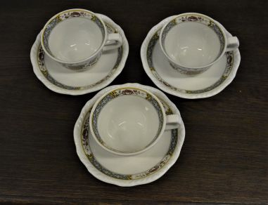 (n-4700/3) Adams Jeddo kohvitassid-taldrikud, 6tk