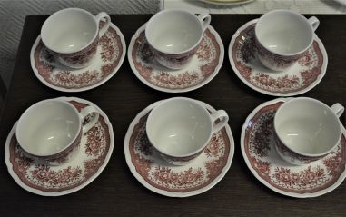 (n-4703/4) Villeroy & Boch Fasan  kohvitassid-taldrikud, 6tk