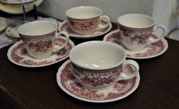 (n-4703/6) Villeroy & Boch Fasan  kohvitassid-taldrikud, 2+2tk