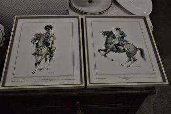 (n-4718) Raamitud militaarsed pildid, 2tk