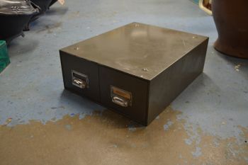 (11-074) Vana metallist kartoteegikapp