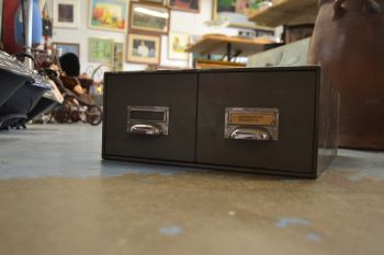 (11-074) Vana metallist kartoteegikapp 2