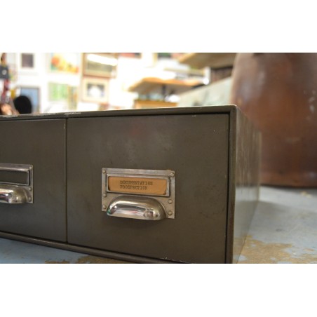 (11-074) Vana metallist kartoteegikapp