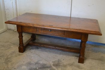 (12-251) Puidust rustikaalne diivanilaud