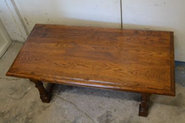 (12-251) Puidust rustikaalne diivanilaud