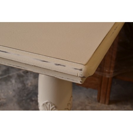 (L-285) Valge diivanilaud