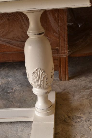 (L-285) Valge diivanilaud