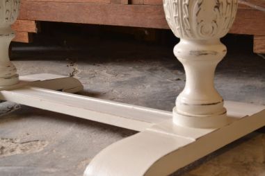 (L-285) Valge diivanilaud