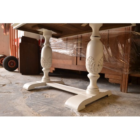 (L-285) Valge diivanilaud