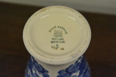 (n-4785) Wloclawek keramik, käsitsimaalitud vaas