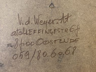 (p-818) Raamitud joonistus, signeeritud