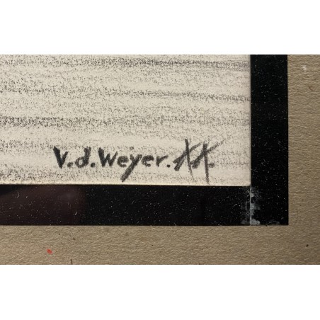 (p-818) Raamitud joonistus, signeeritud