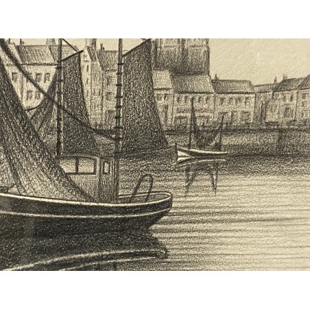 (p-818) Raamitud joonistus, signeeritud