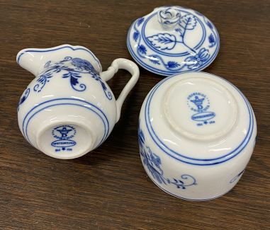 (n-4841/2) Bohemia Zwiebelmuster suhkrutoos ja koorekann