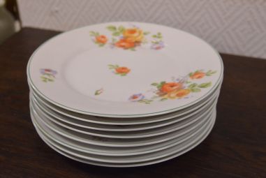 (n-4958/1) Roosilised salatitaldrikud, 8tk