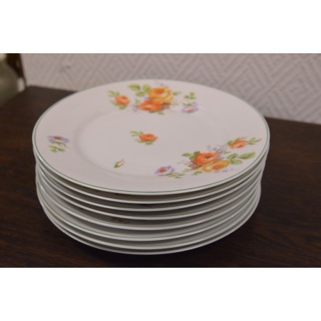 (n-4958/1) Roosilised salatitaldrikud, 8tk