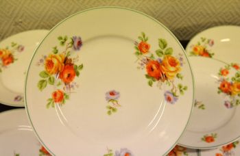 (n-4958/1) Roosilised salatitaldrikud, 8tk 2