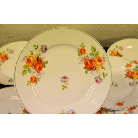 (n-4958/1) Roosilised salatitaldrikud, 8tk