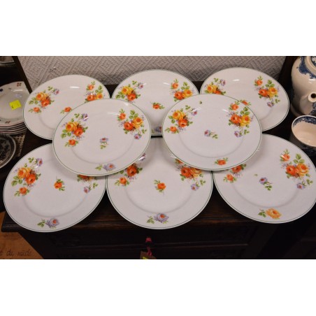 (n-4958/1) Roosilised salatitaldrikud, 8tk