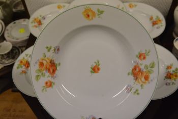 (n-4958/3) Roosilised supi-pastataldrikud, 6tk 2