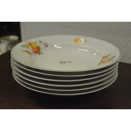 (n-4958/3) Roosilised supi-pastataldrikud, 6tk