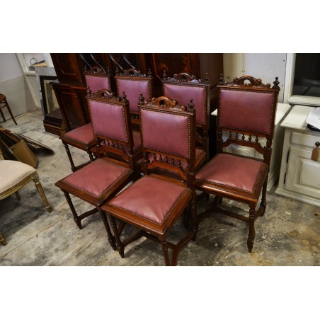 (12-019) 6 tk vanemat tammeraamis tooli