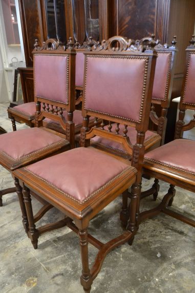 (12-019) 6 tk vanemat tammeraamis tooli