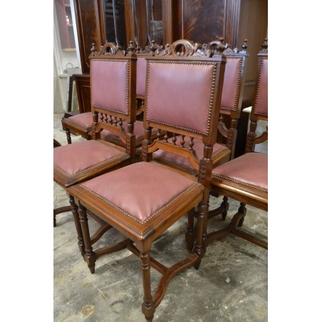 (12-019) 6 tk vanemat tammeraamis tooli