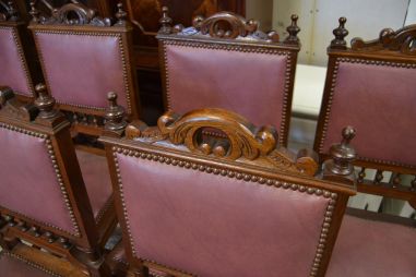 (12-019) 6 tk vanemat tammeraamis tooli