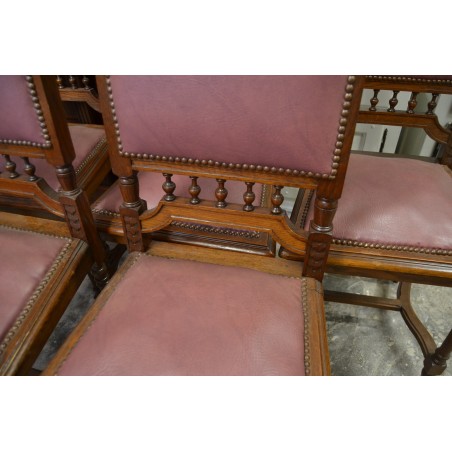 (12-019) 6 tk vanemat tammeraamis tooli