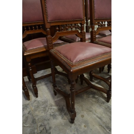 (12-019) 6 tk vanemat tammeraamis tooli