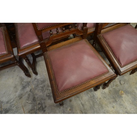 (12-019) 6 tk vanemat tammeraamis tooli