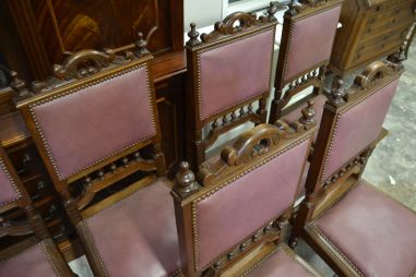 (12-019) 6 tk vanemat tammeraamis tooli