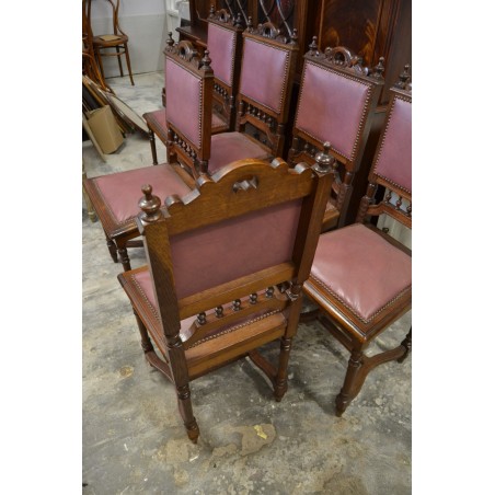 (12-019) 6 tk vanemat tammeraamis tooli