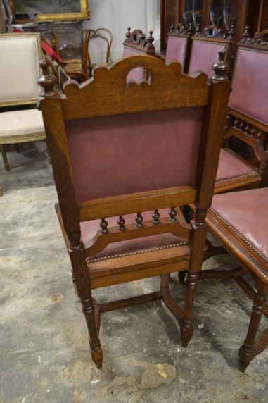 (12-019) 6 tk vanemat tammeraamis tooli