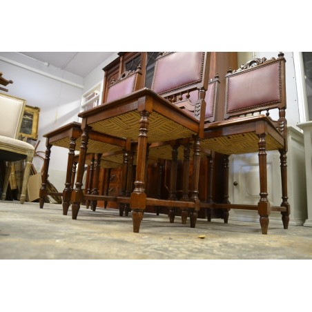 (12-019) 6 tk vanemat tammeraamis tooli