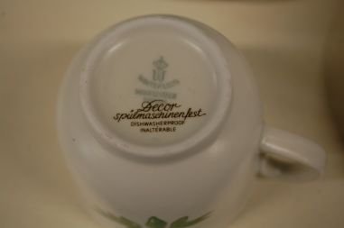 (n-5079/2) Bavaria Marktleuthen Winterling taimedega kohvitassid-taldrikud, 6tk