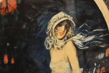 (P-835) Jugendlik naisega pilt, Paris 1923