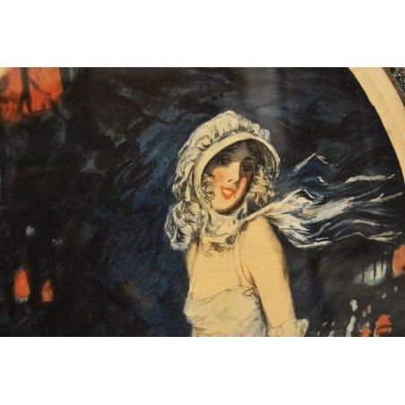 (P-835) Jugendlik naisega pilt, Paris 1923 (P-835) Jugendlik naisega pilt, Paris 1923