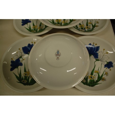 (n-5184/3)  Pontesa, lillelised pasta-risottotaldrikud, 6tk