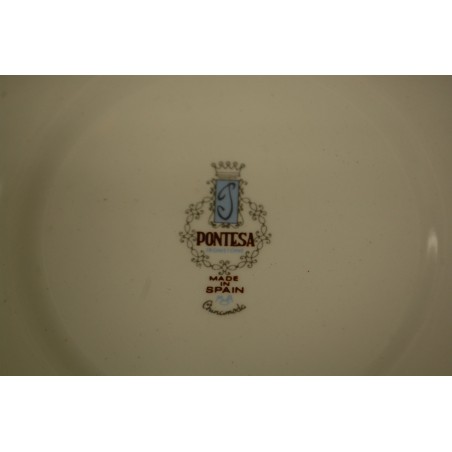 (n-5184/3)  Pontesa, lillelised pasta-risottotaldrikud, 6tk