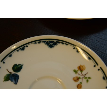 (n-871/3) Bavaria, Seltmann Weiden puuviljadega kohvitassid-taldrikud, 6tk