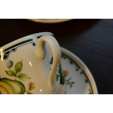 (n-871/3) Bavaria, Seltmann Weiden puuviljadega kohvitassid-taldrikud, 6tk