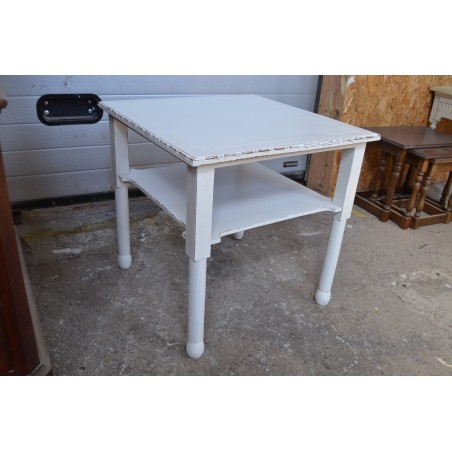 (10-798) Valge diivanilaud